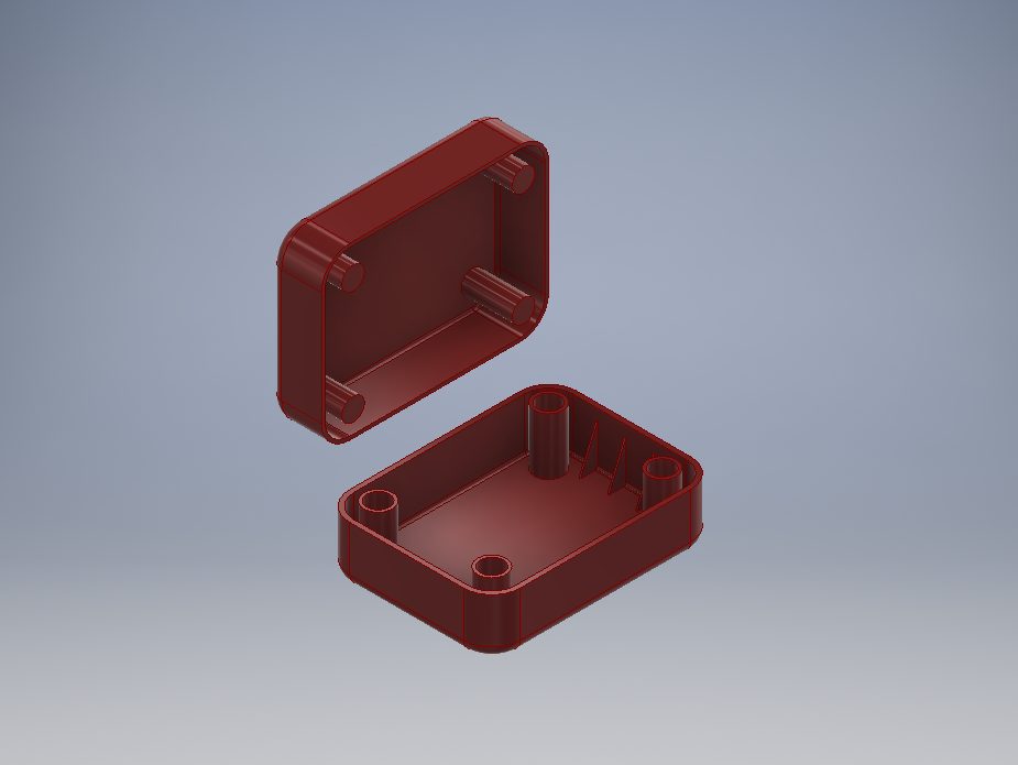 Initial PCB housing concept before DFM and electronics integration review